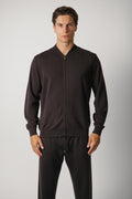 Filippo De Laurentiis Bomber Zip ML RM16F – Caffè
