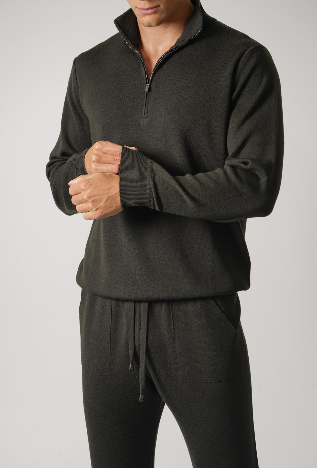 Filippo De Laurentiis Mezza Zip ML RM16F – Militare