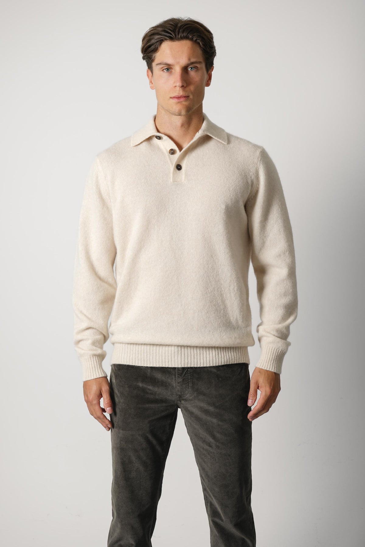 Filippo De Laurentiis Polo ML CS7RG – Ecru-Tortilla