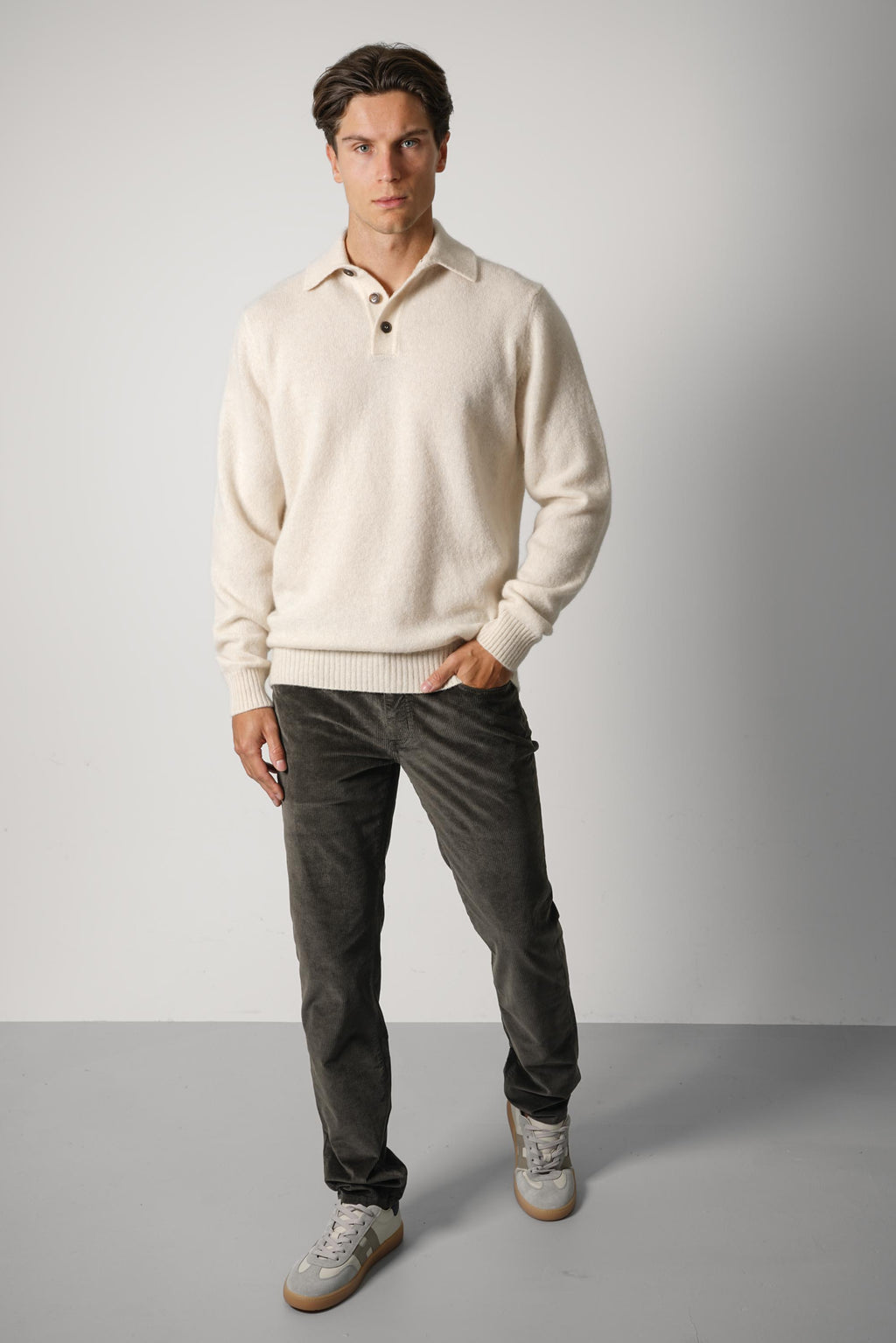 Filippo De Laurentiis Polo ML CS7RG – Ecru-Tortilla