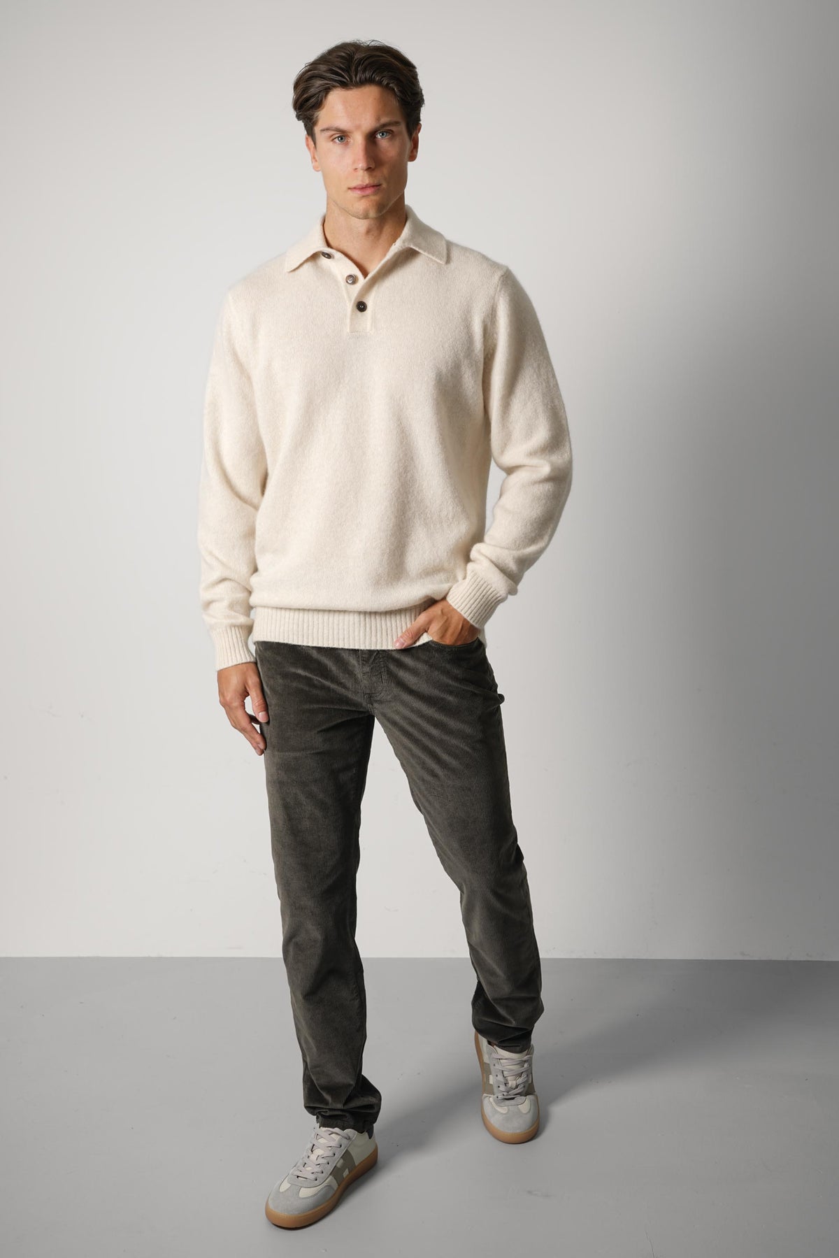 Filippo De Laurentiis Polo ML CS7RG – Ecru-Tortilla