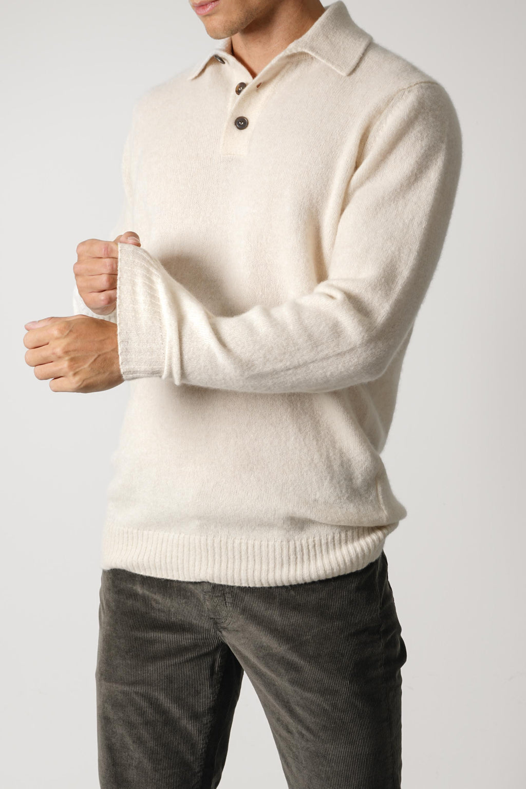 Filippo De Laurentiis Polo ML CS7RG – Ecru-Tortilla