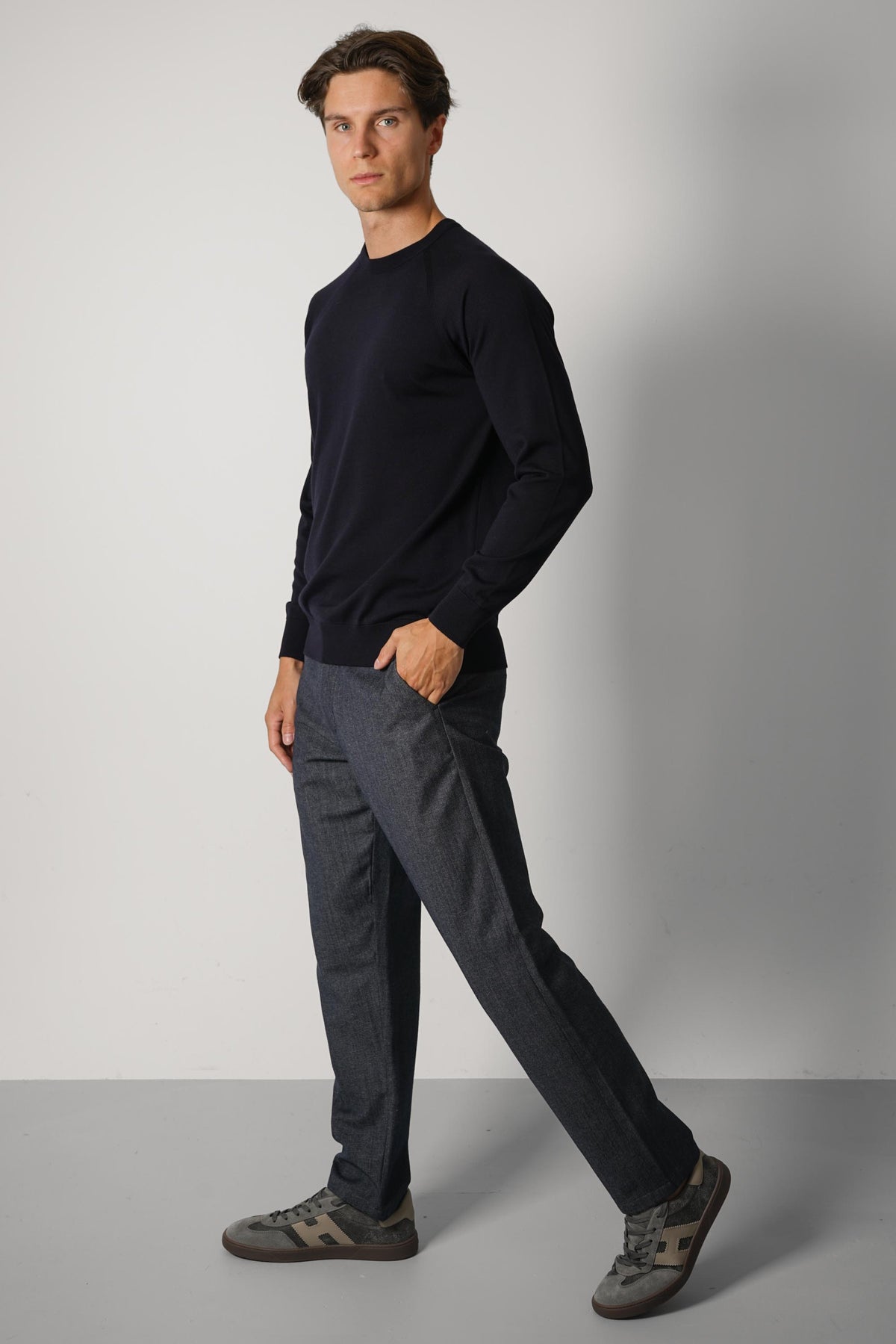 Filippo De Laurentiis G.Collo ML Raglan RM16R – Navy