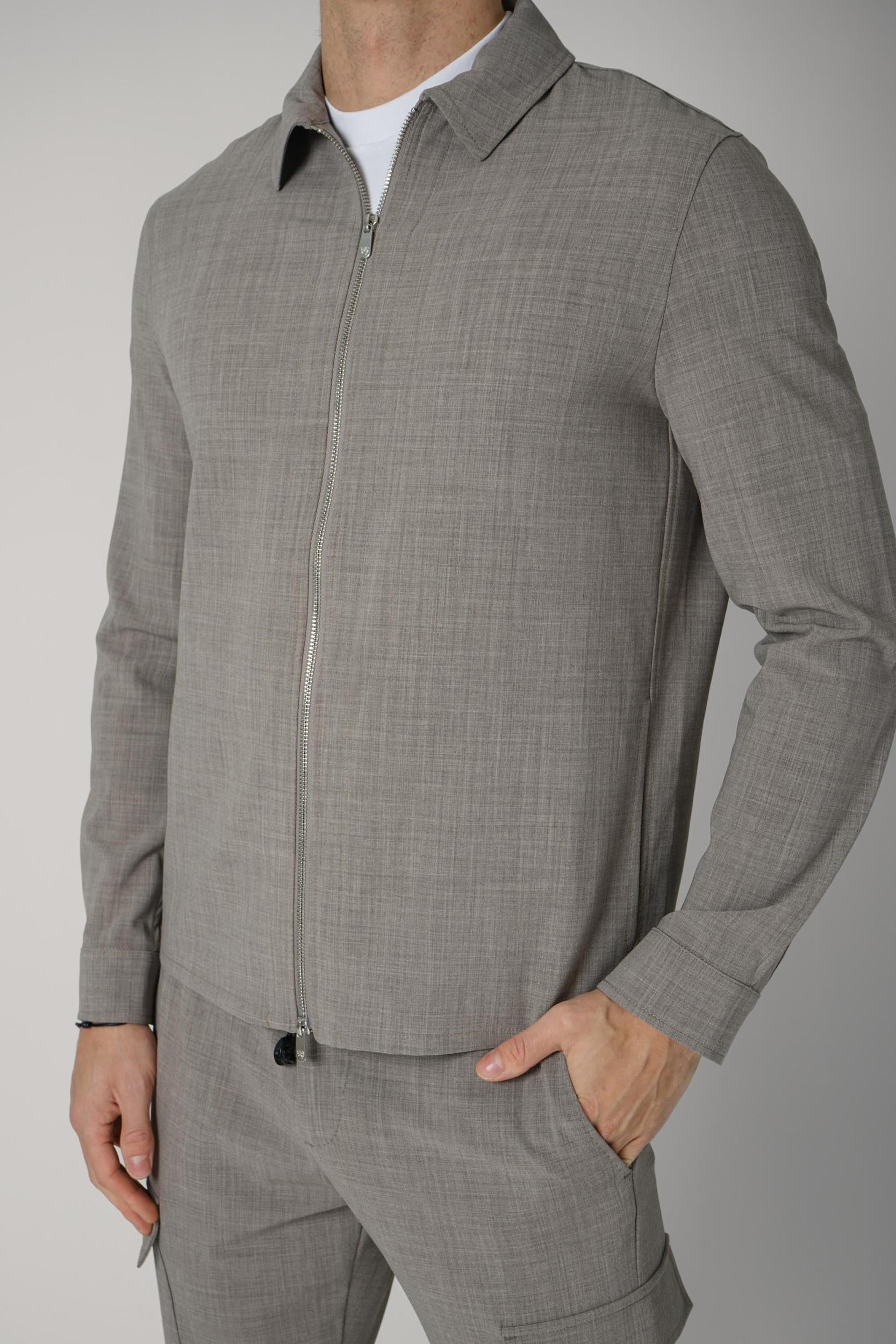 07 Marco Pescarolo Avi Overshirt Greige