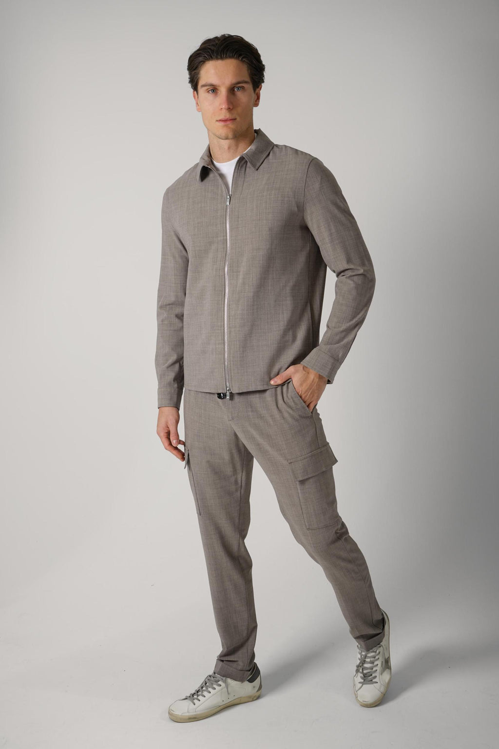 07 Marco Pescarolo Avi Overshirt Greige