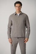07 Marco Pescarolo Avi Overshirt Greige