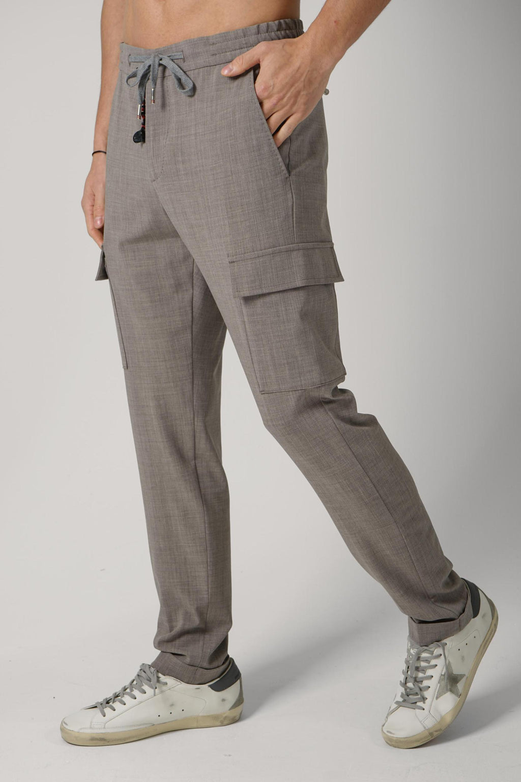 07 Marco Pescarolo Tor Trousers Greige