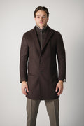 Corneliani Chocolate Brown Tailored Coat