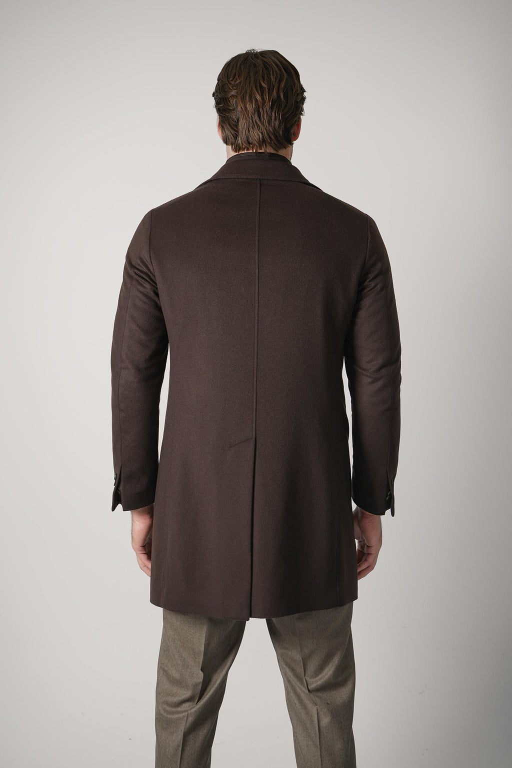 Corneliani Chocolate Brown Tailored Coat