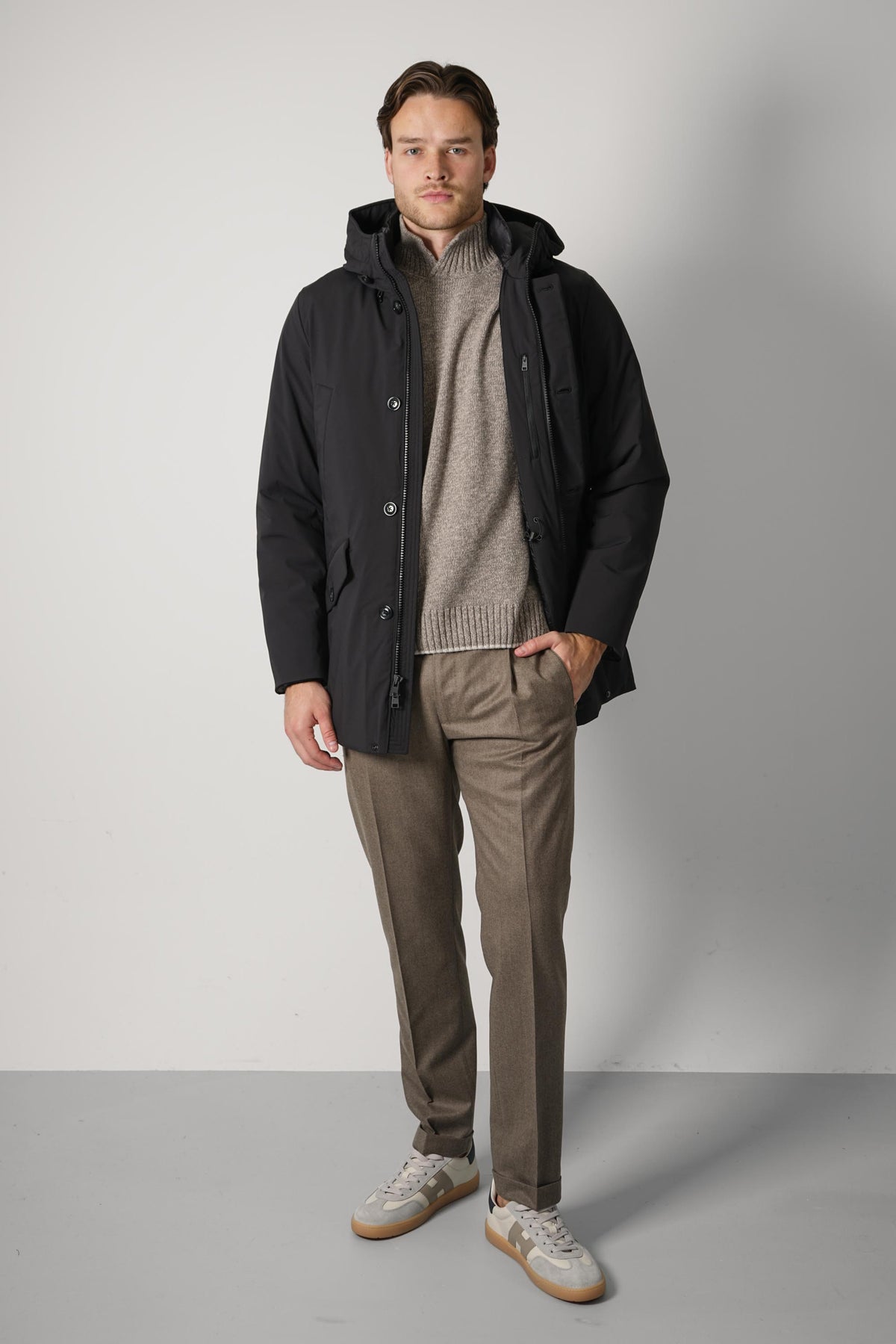 Woolrich Stretch Parka – Black