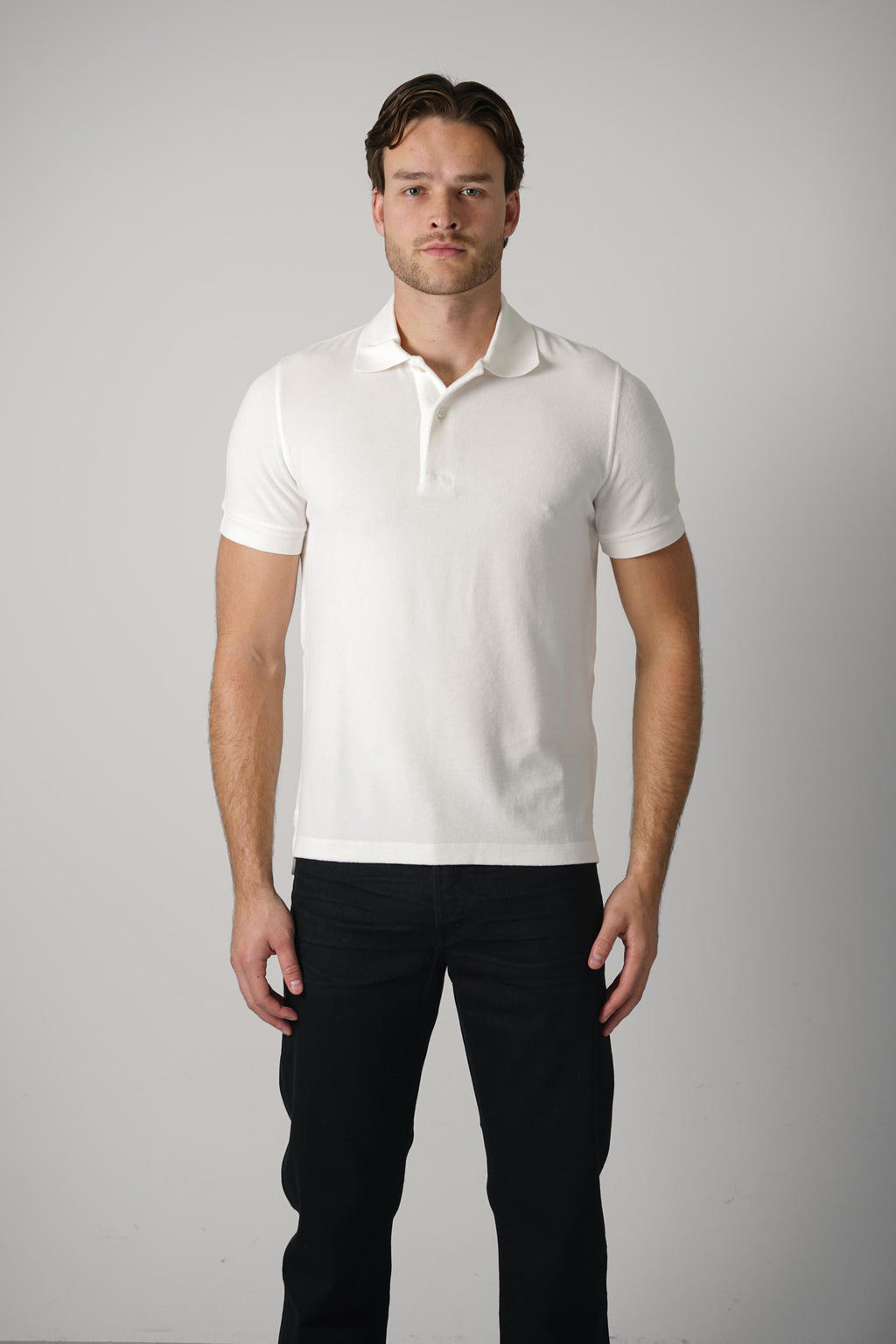 Tom Ford Cotton Polyamide Polo – White