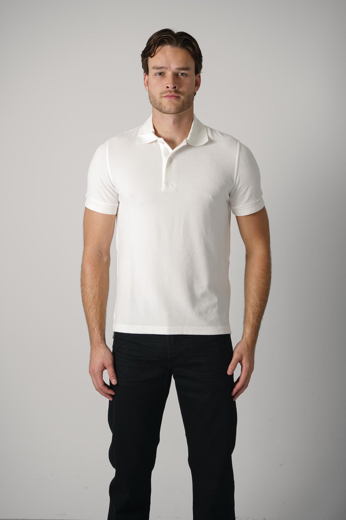 Tom Ford Cotton Polyamide Polo – White