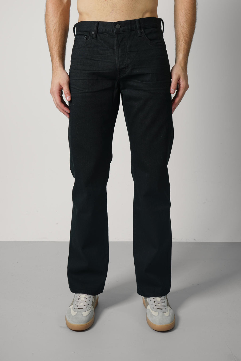 Tom Ford Stretch Selvedge Denim 50's Straight Fit – Washed Black
