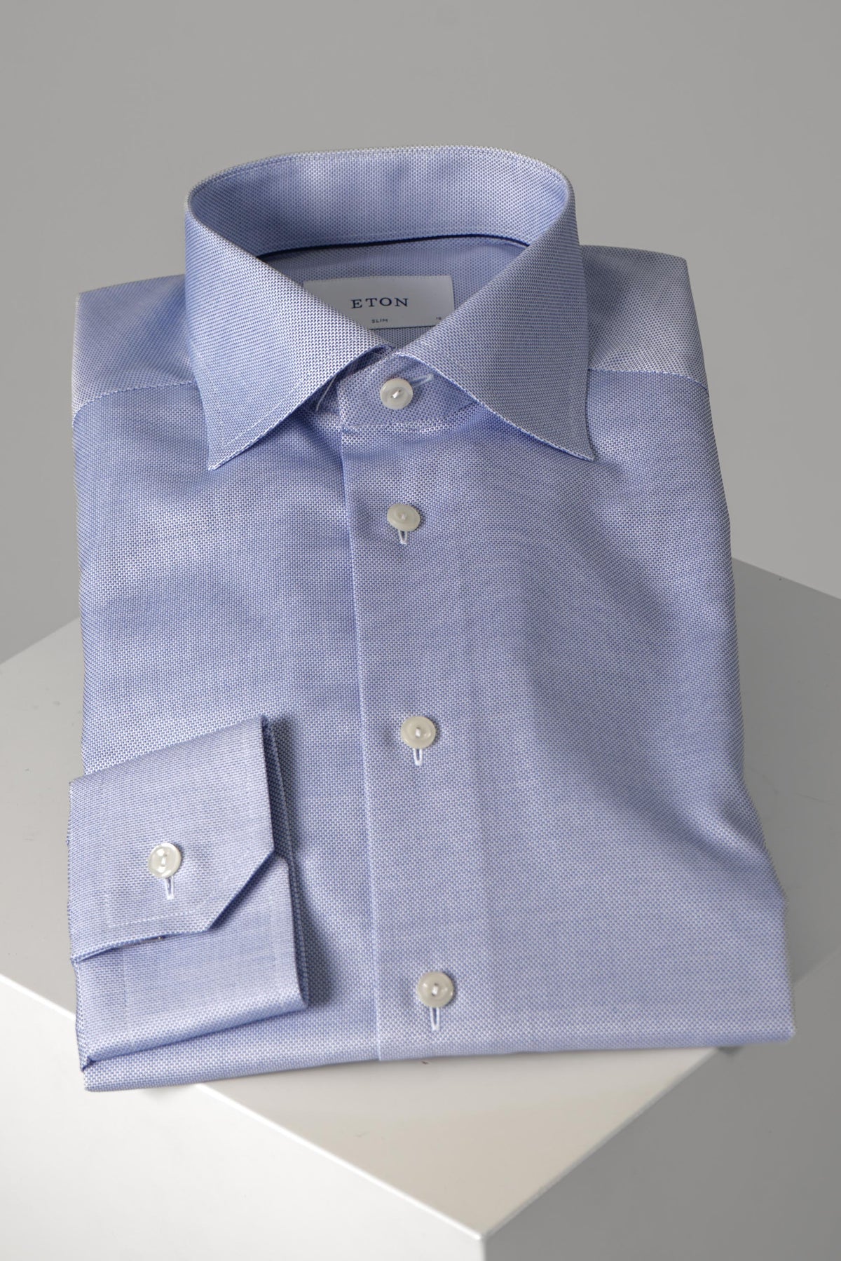 Eton Solid Royal Oxford Shirt Slim – Blue