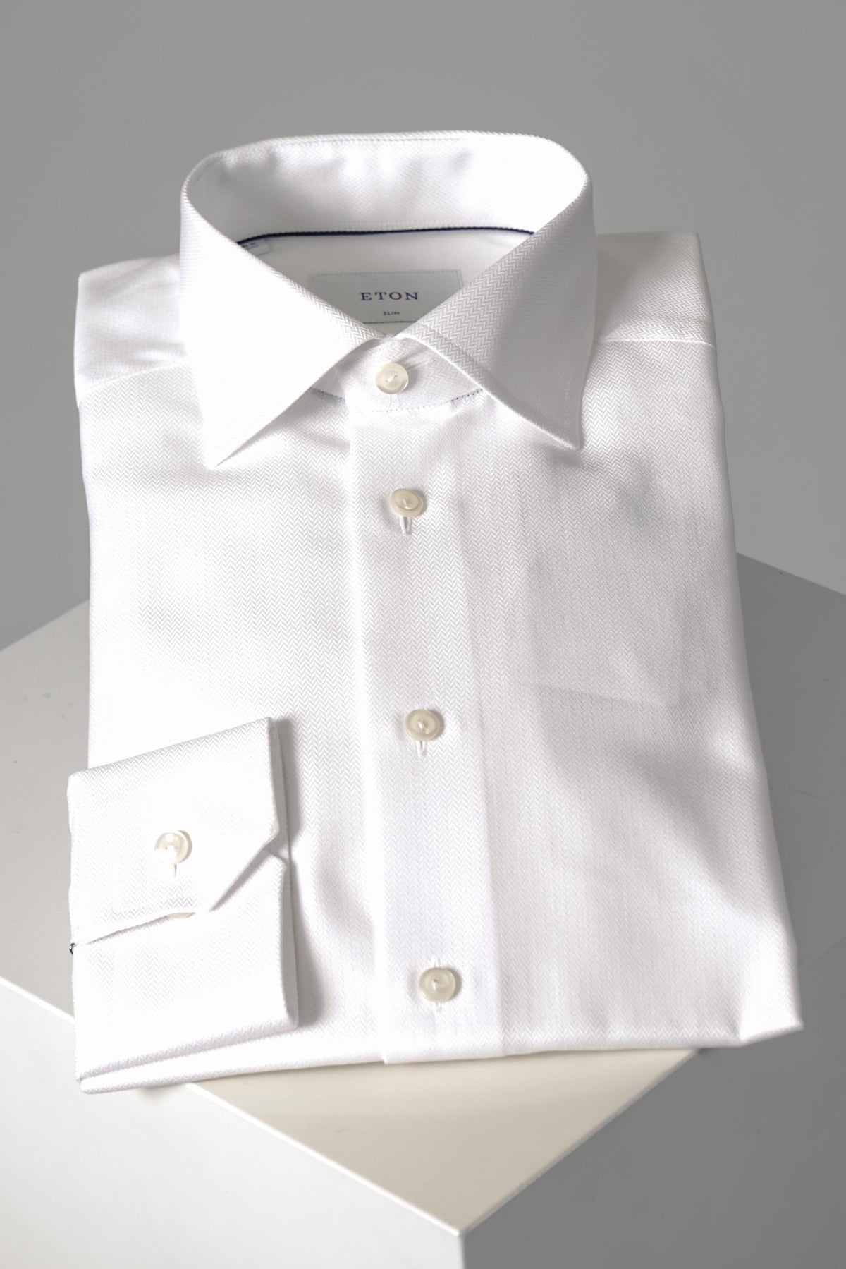 Eton Solid Royal Oxford Shirt Contemporary – White