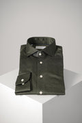 Eton Filo Di Scozia Knit Shirt Slim – Dark Green