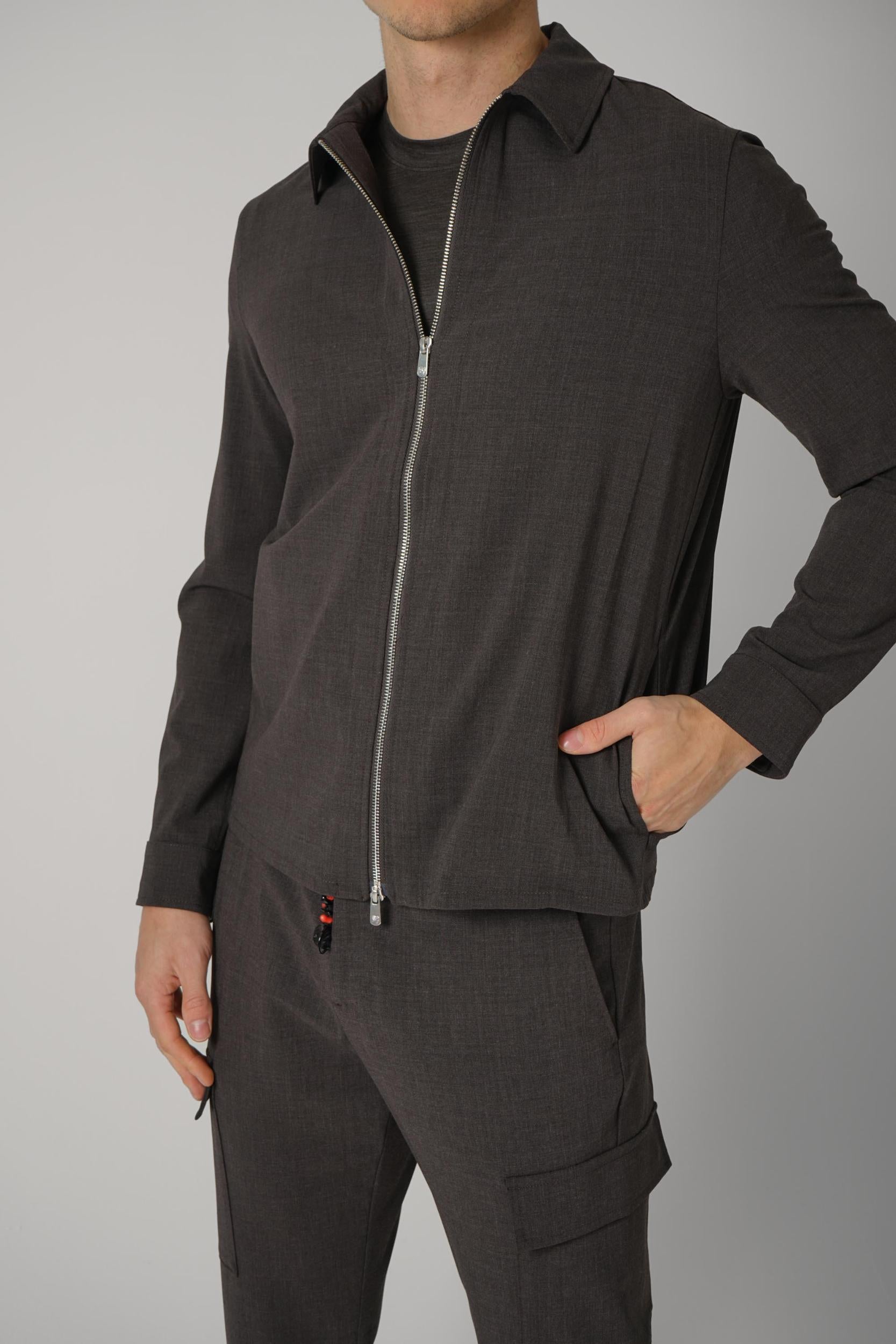 09 Marco Pescarolo Avi Overshirt Brown