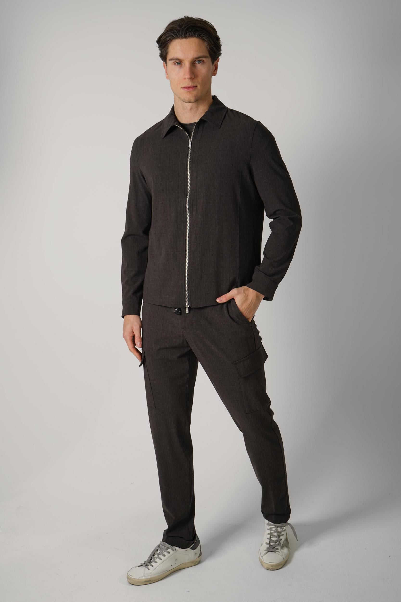 09 Marco Pescarolo Avi Overshirt Brown