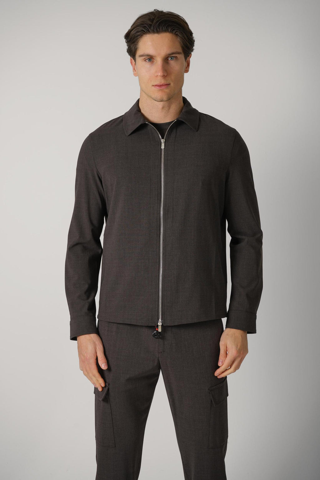 09 Marco Pescarolo Avi Overshirt Brown