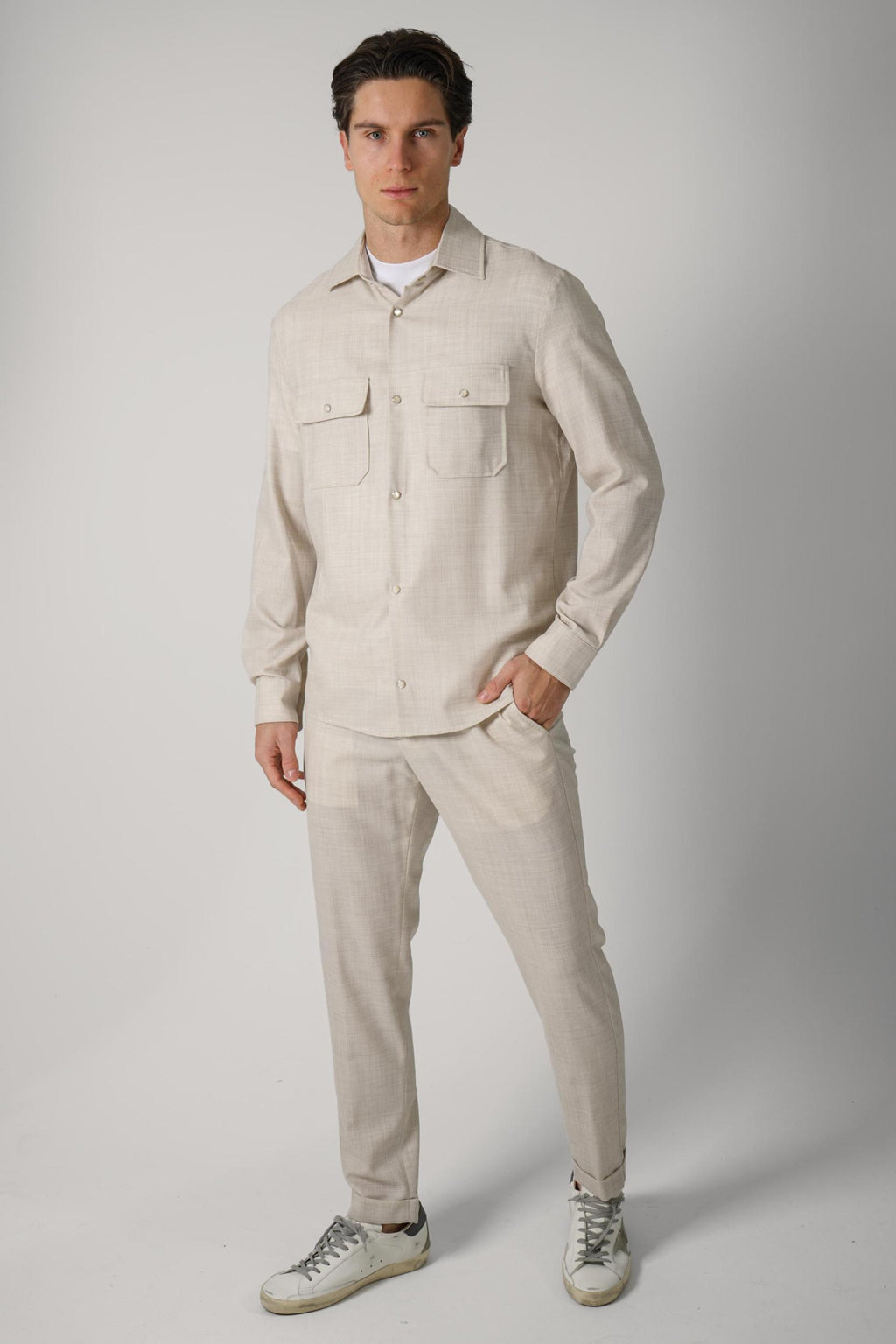 10 Marco Pescarolo Next Overshirt Beige