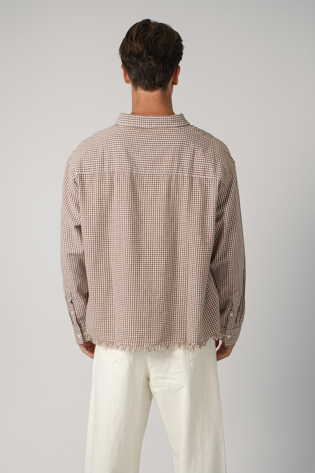 Bram's Fruit Distressed Farmer’s Shirt LS – Brown