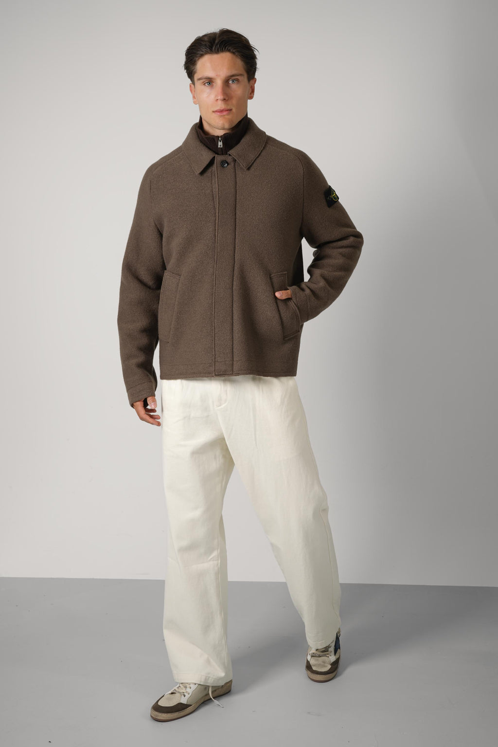 Stone Island Cardigan – Umber (5100042) Brown