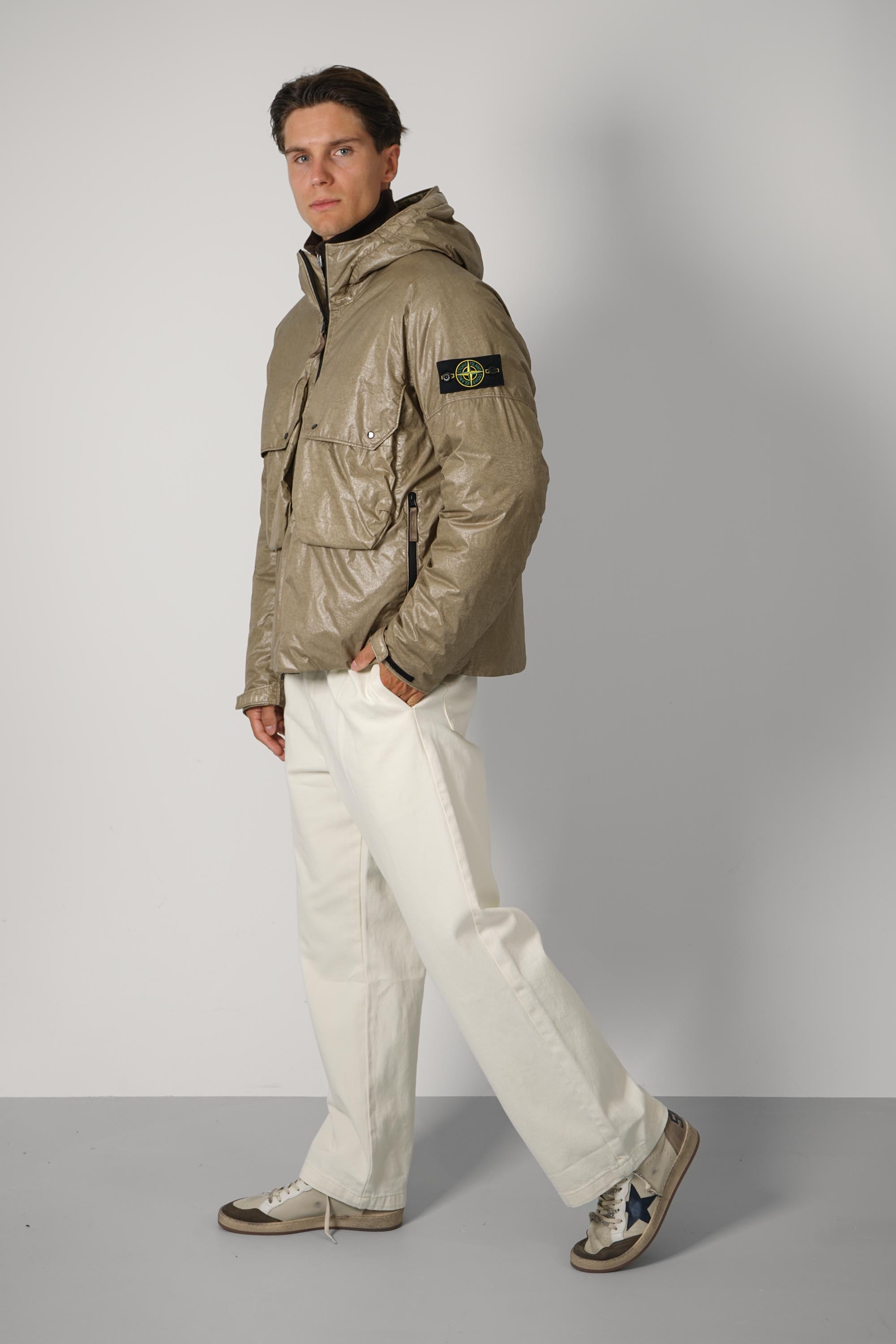 Stone Island Short Parka – Military Green (4100056)