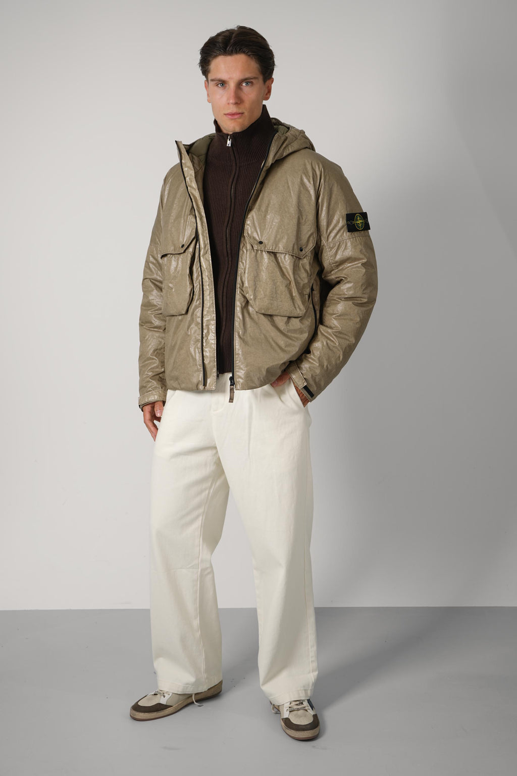 Stone Island Short Parka – Military Green (4100056)