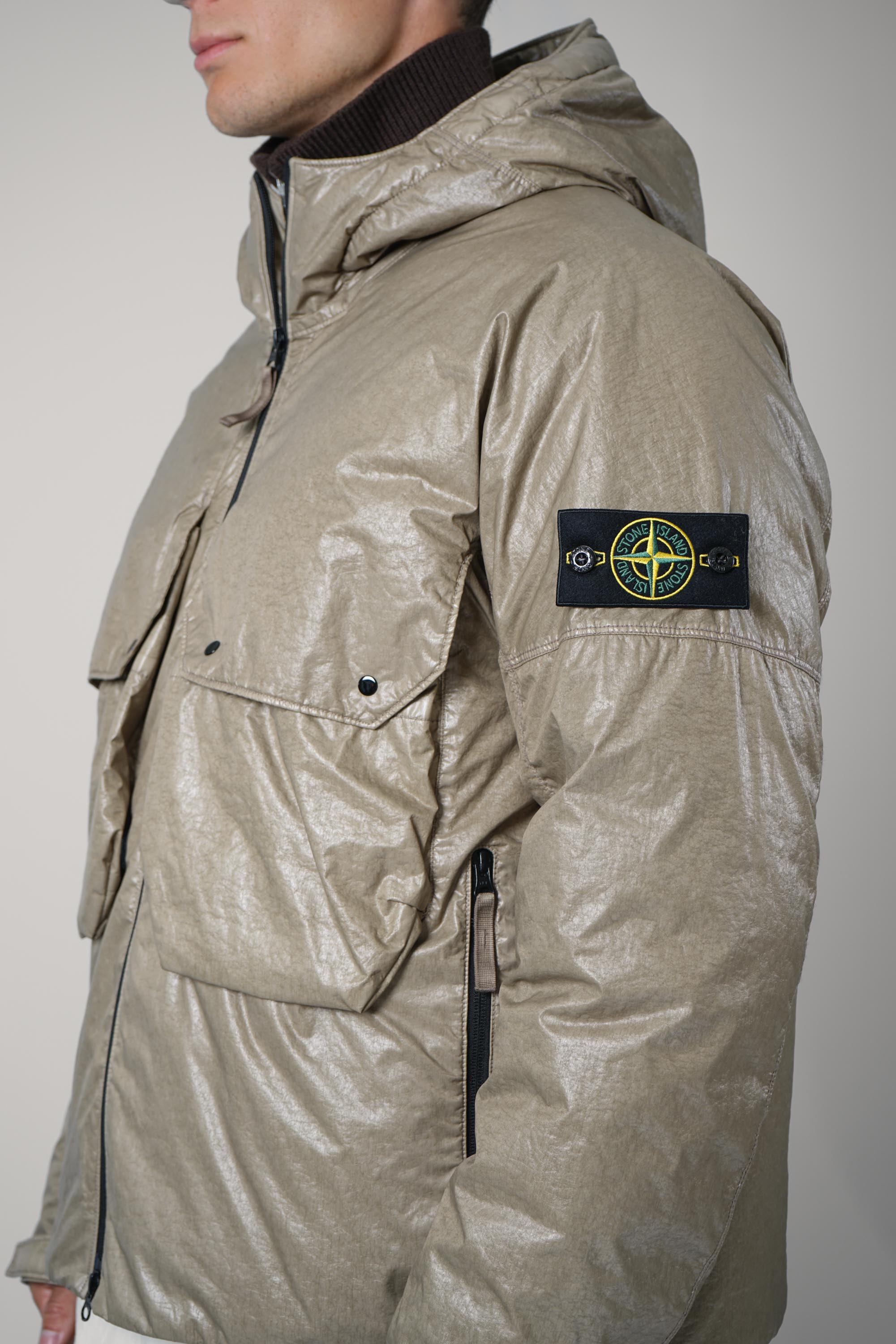 Stone Island Short Parka – Military Green (4100056)