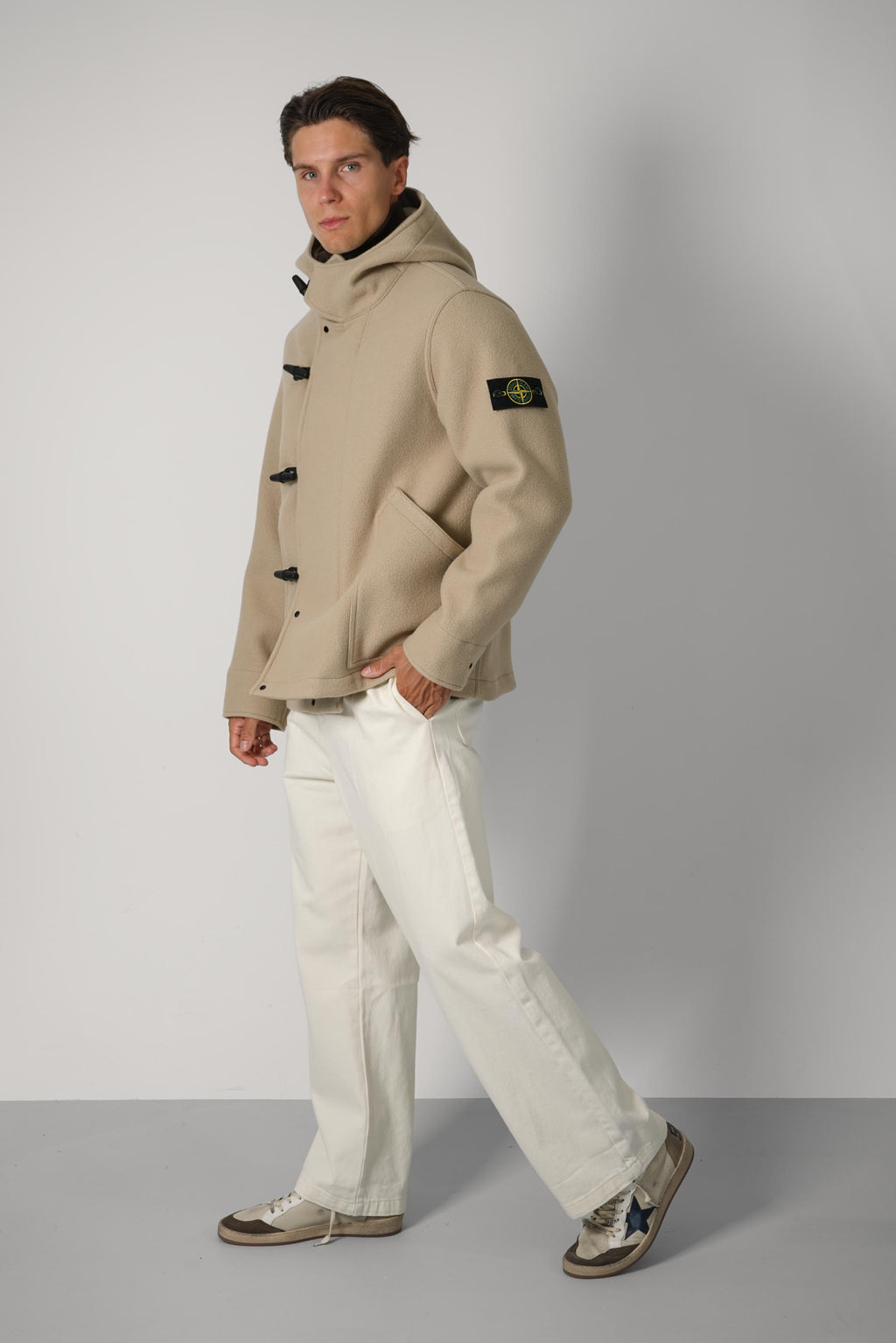 Stone Island Short Parka – Biscuit (4100039)