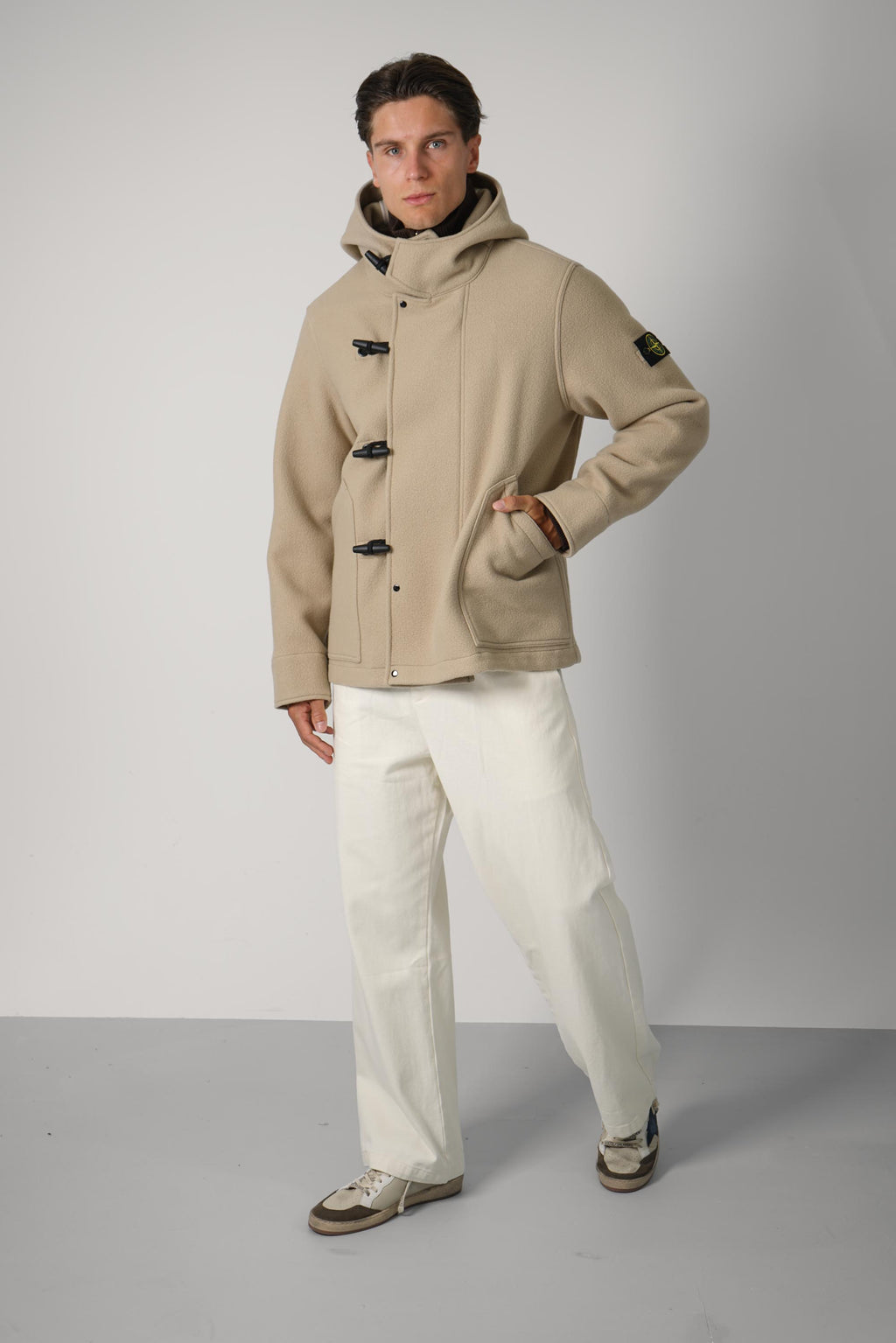 Stone Island Short Parka – Biscuit (4100039)
