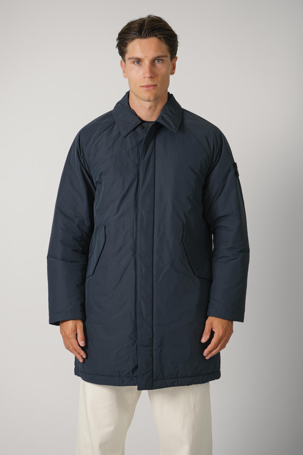 Stone Island Long Coat – Navy Blue (7100002)