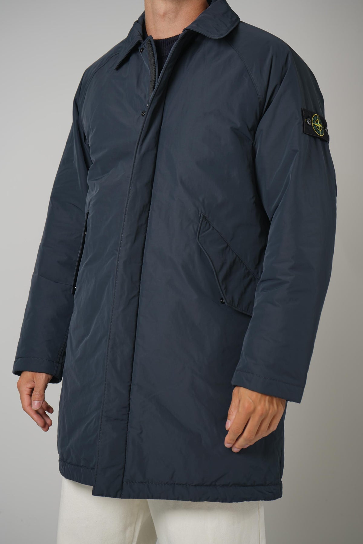 Stone Island Long Coat – Navy Blue (7100002)