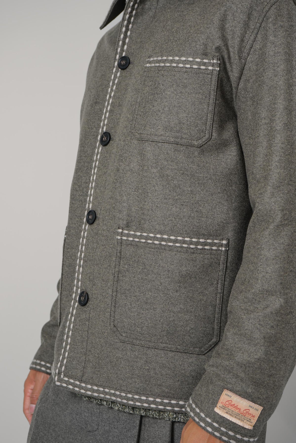 Golden Goose Journey Men's Work Jacket Wv Flanel