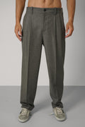 Golden Goose Journey Men's Slacks Jogging Virgin Wool Flanel – Loden Grey