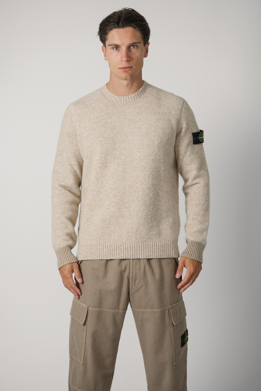 Stone Island Crewneck – Biscuit Melange (5100050)