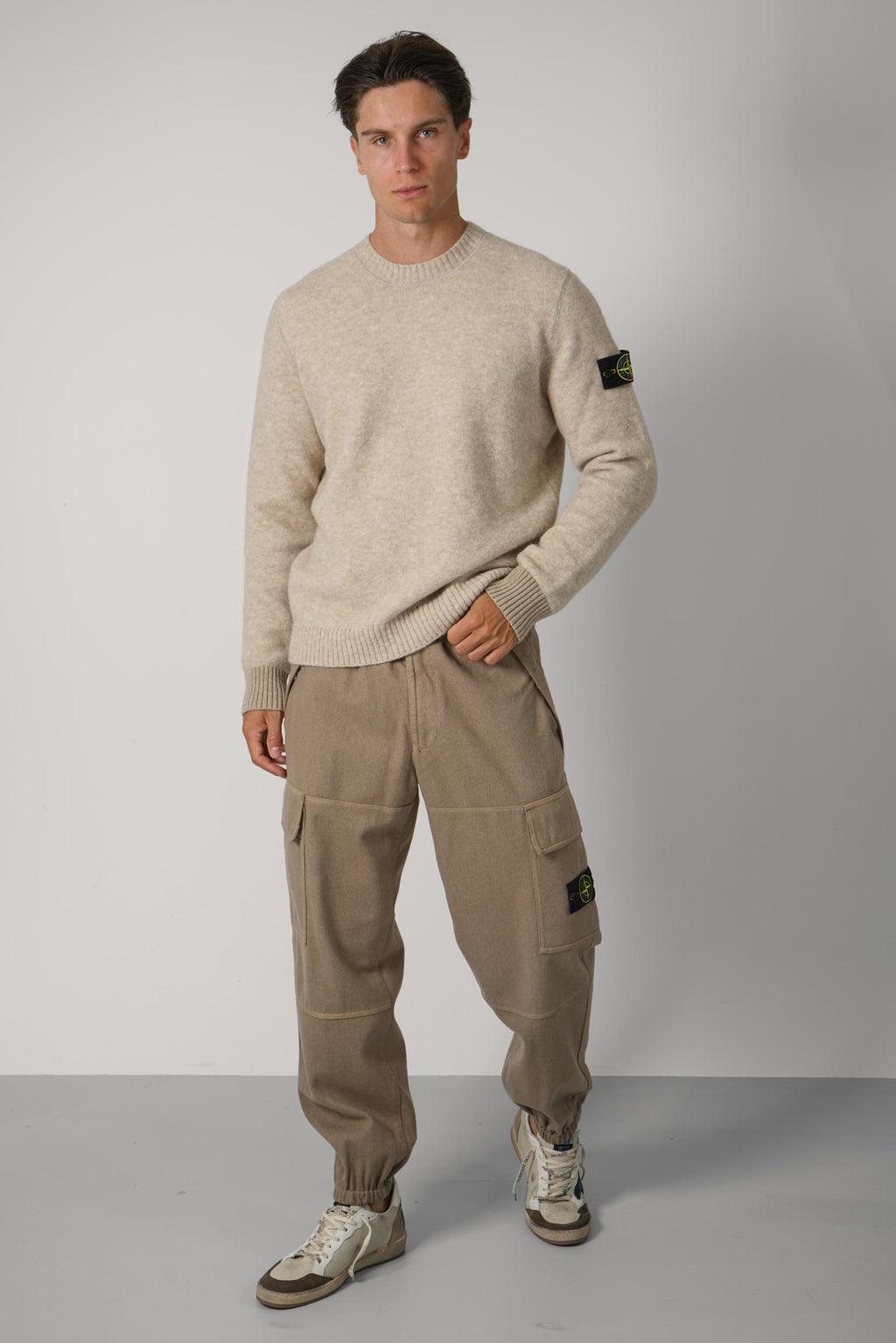 Stone Island Crewneck – Biscuit Melange (5100050)