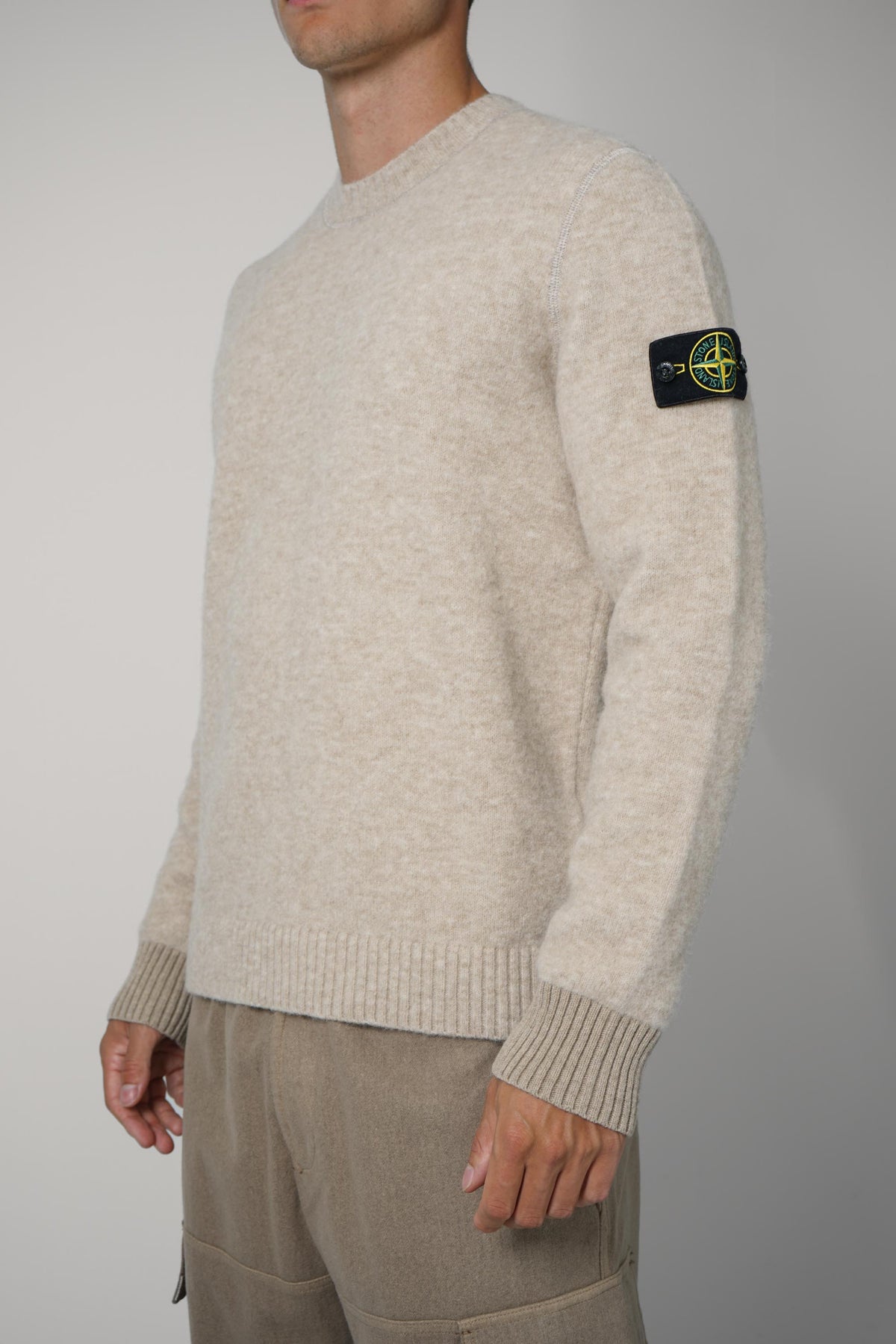 Stone Island Crewneck – Biscuit Melange (5100050)