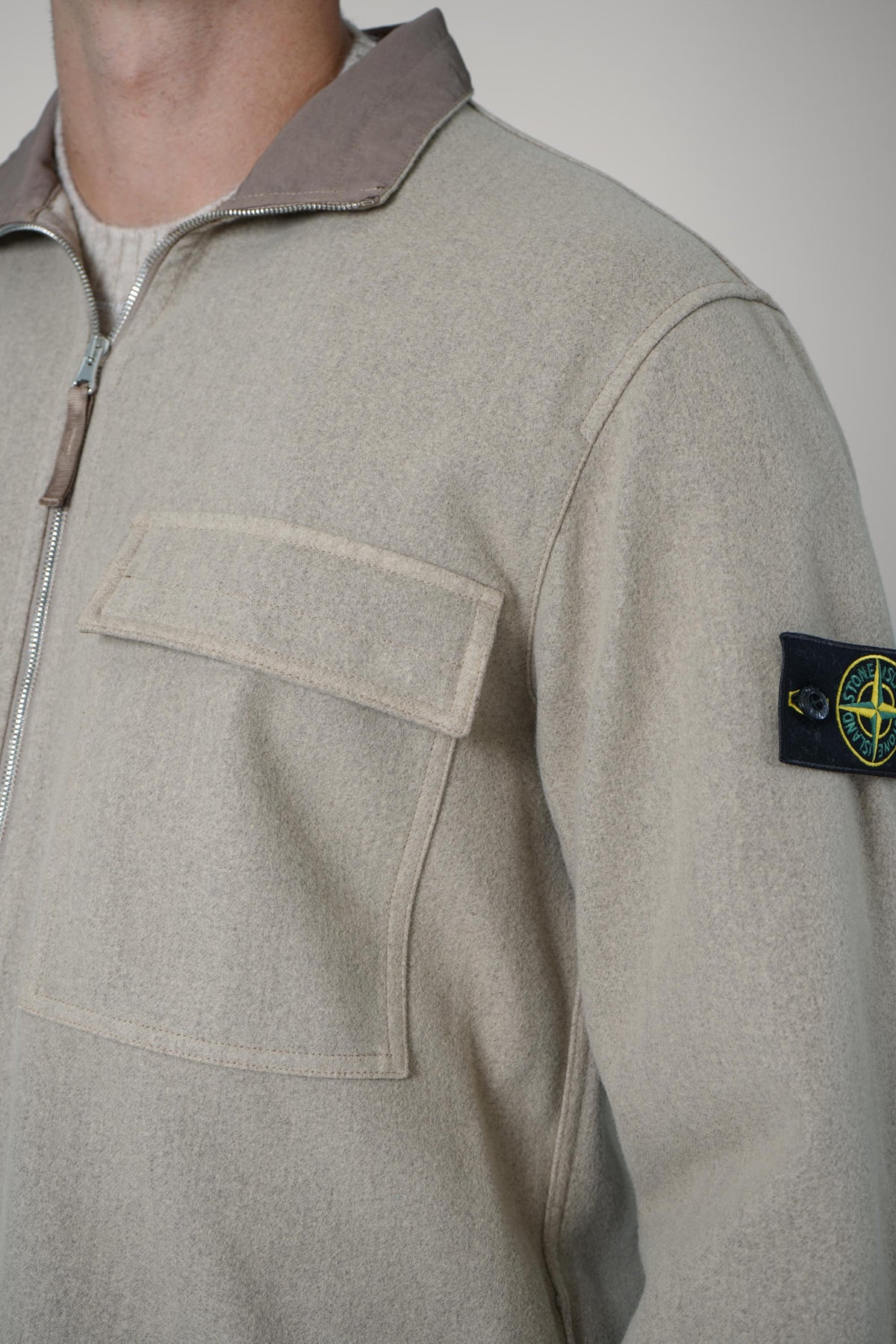 Stone Island Overshirt – Biscuit (1200033)