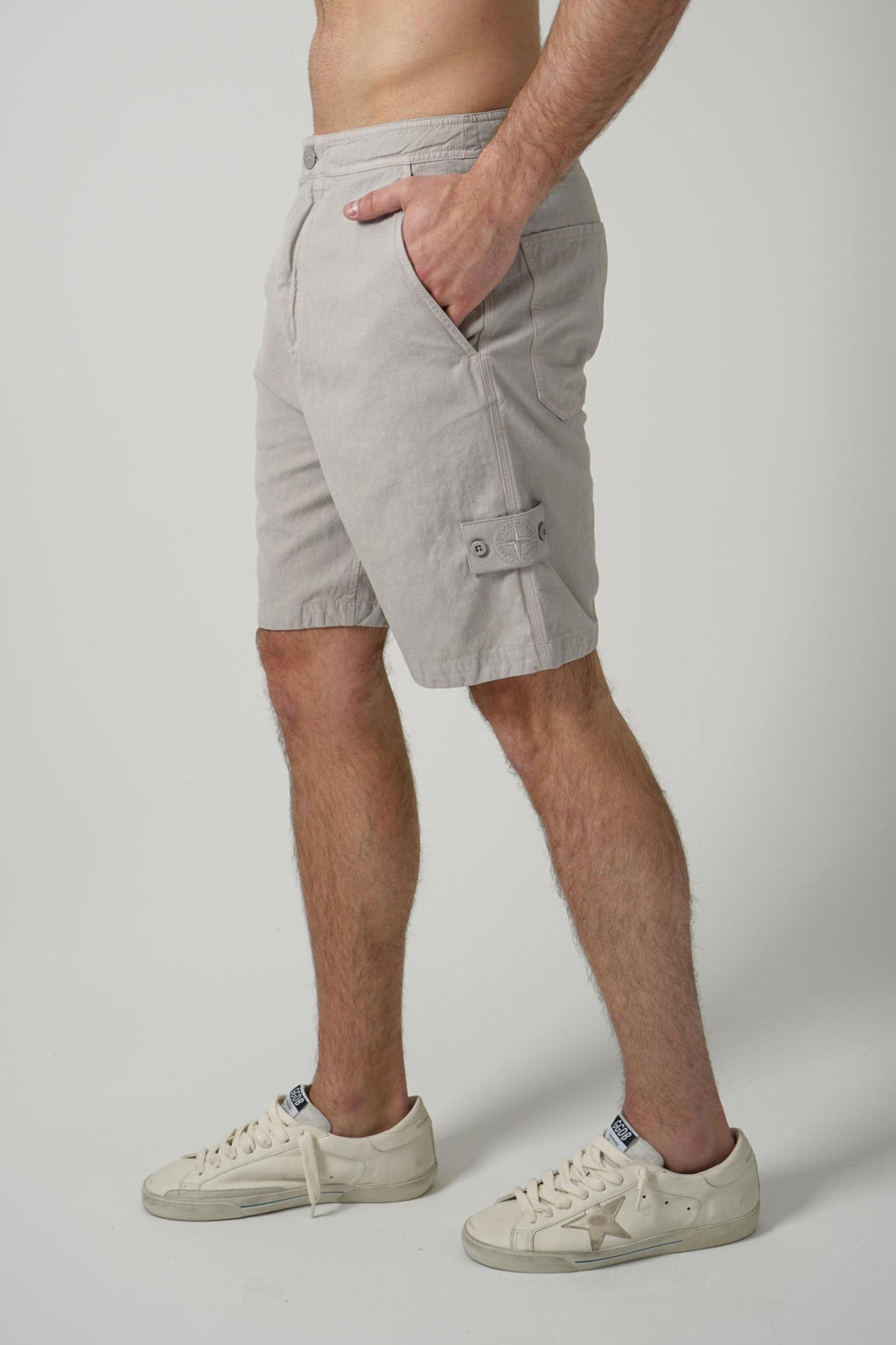 100003 Stone Island Ghost Shorts Dust Grey