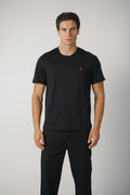 T-Shirt with Red Ami de Coeur – Black