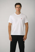 T-Shirt with Red Ami de Coeur – White