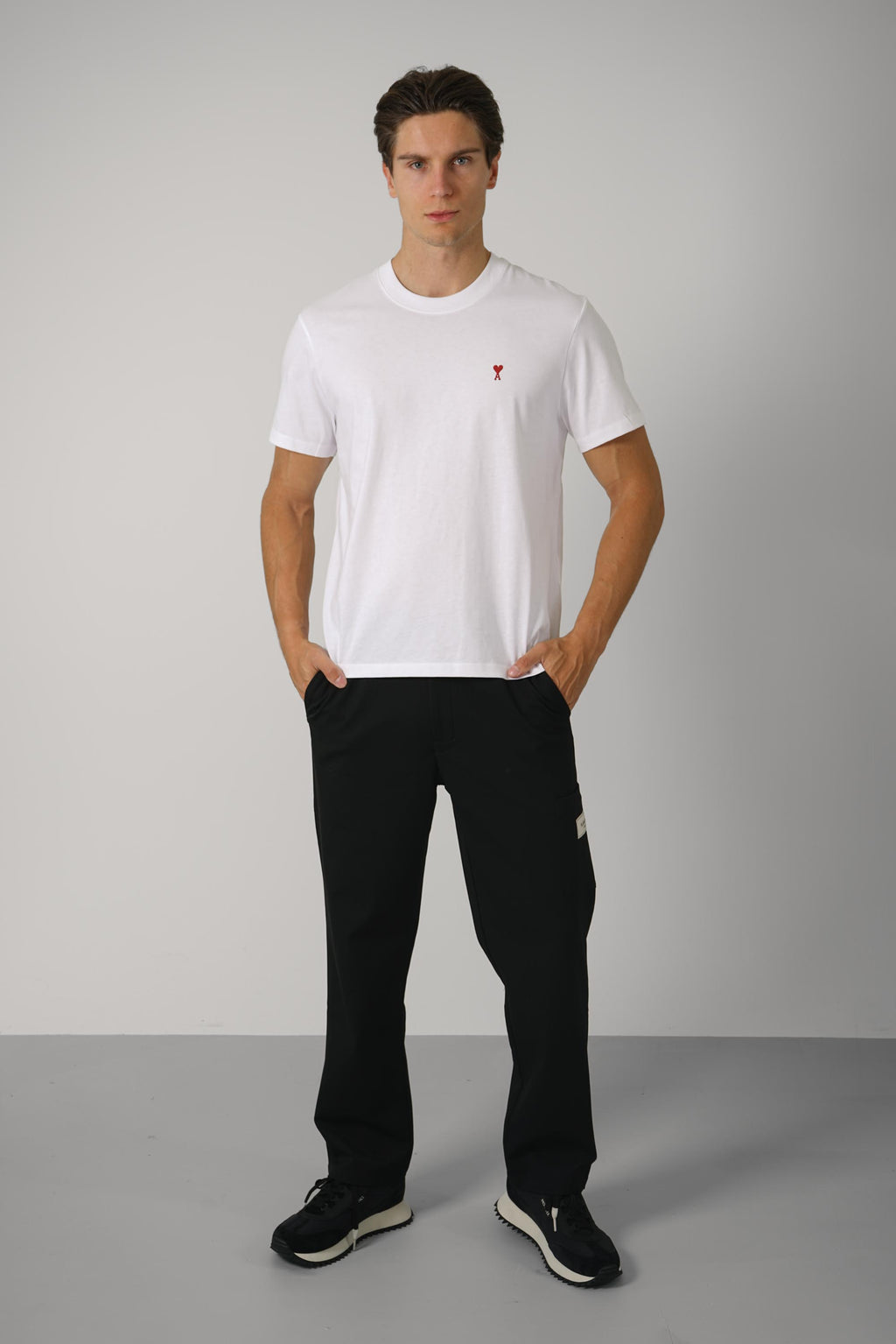 T-Shirt with Red Ami de Coeur – White