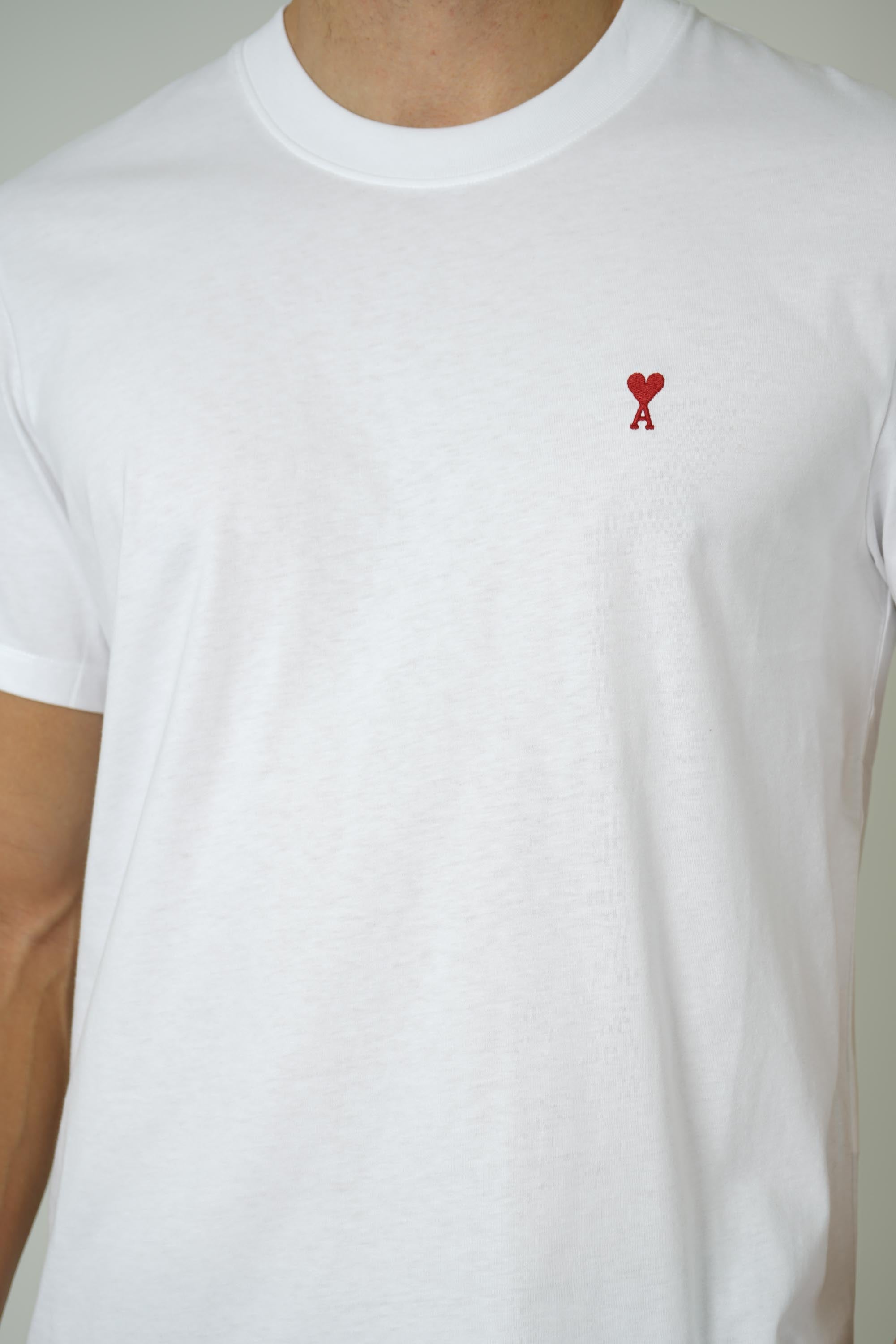 T-Shirt with Red Ami de Coeur – White