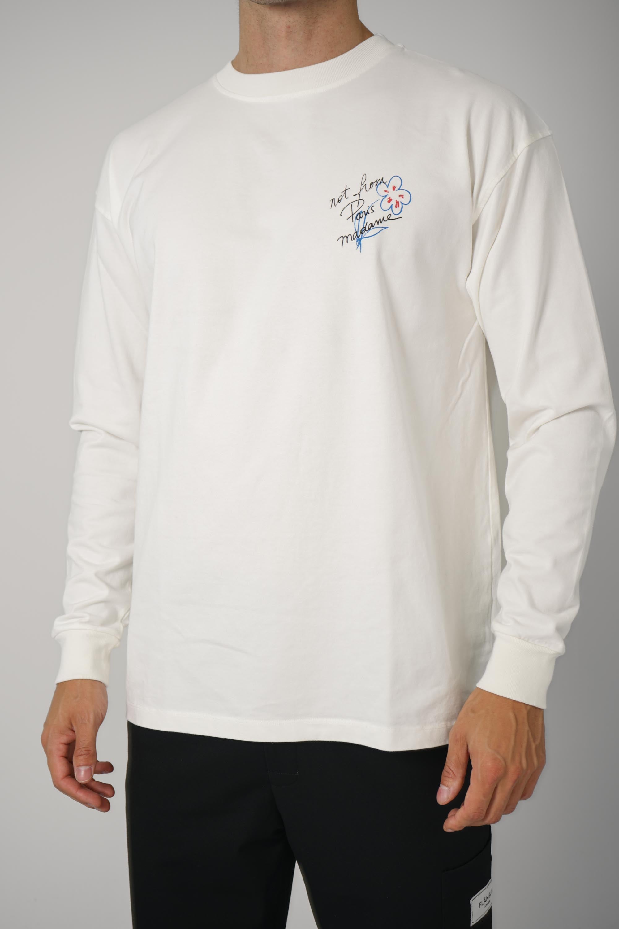 Esquisse Slogan Long Sleeve T-shirt