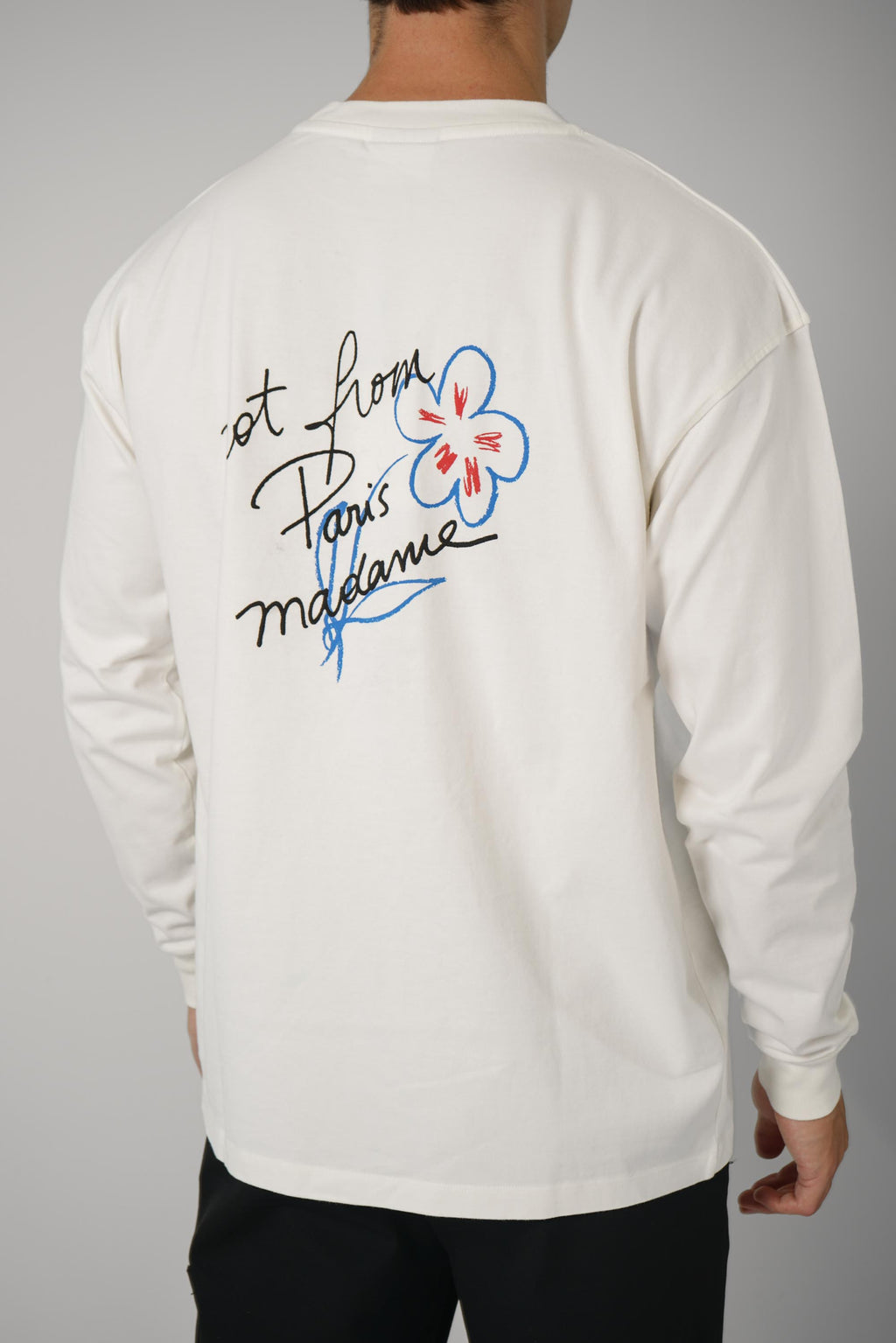 Esquisse Slogan Long Sleeve T-shirt