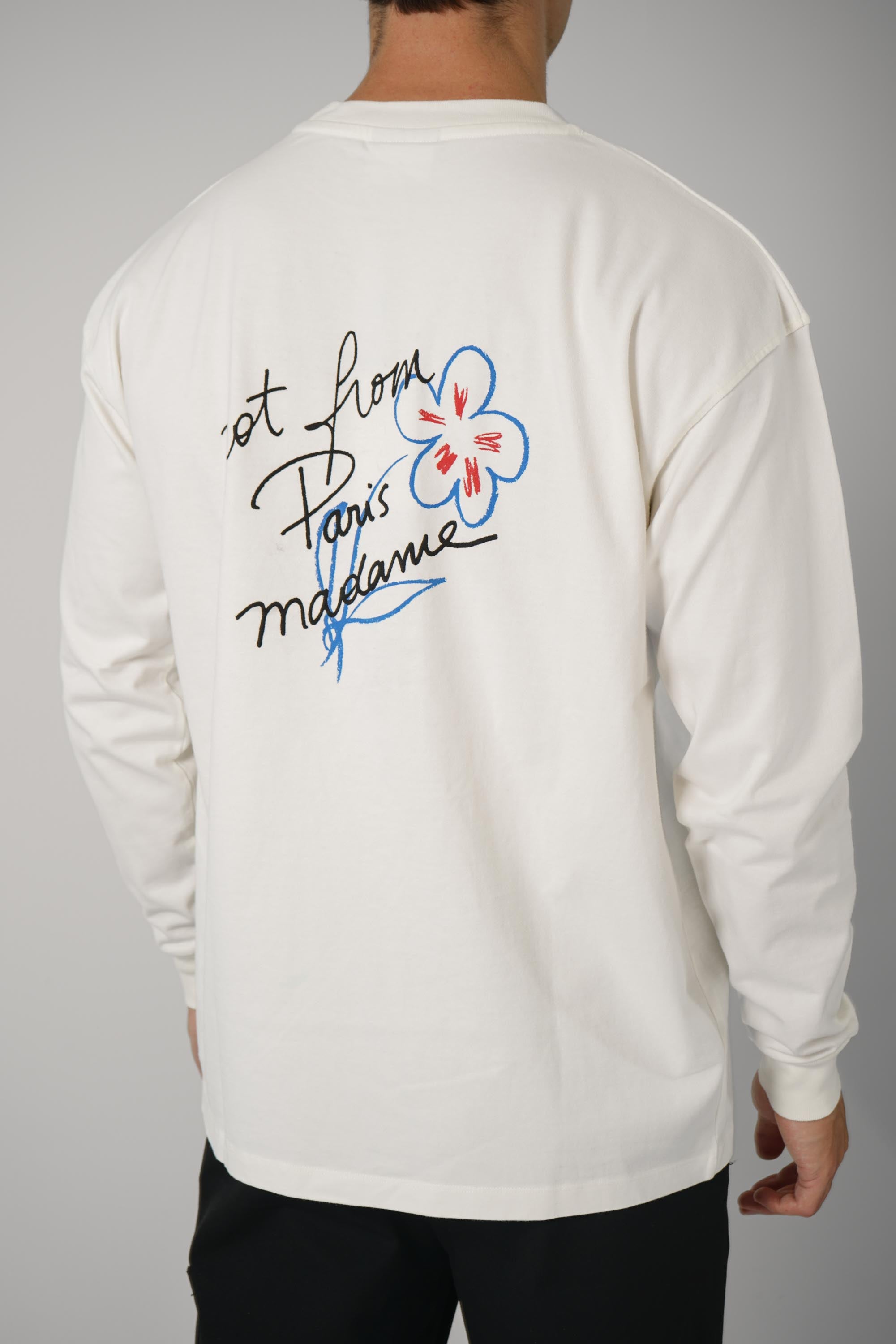 Esquisse Slogan Long Sleeve T-shirt