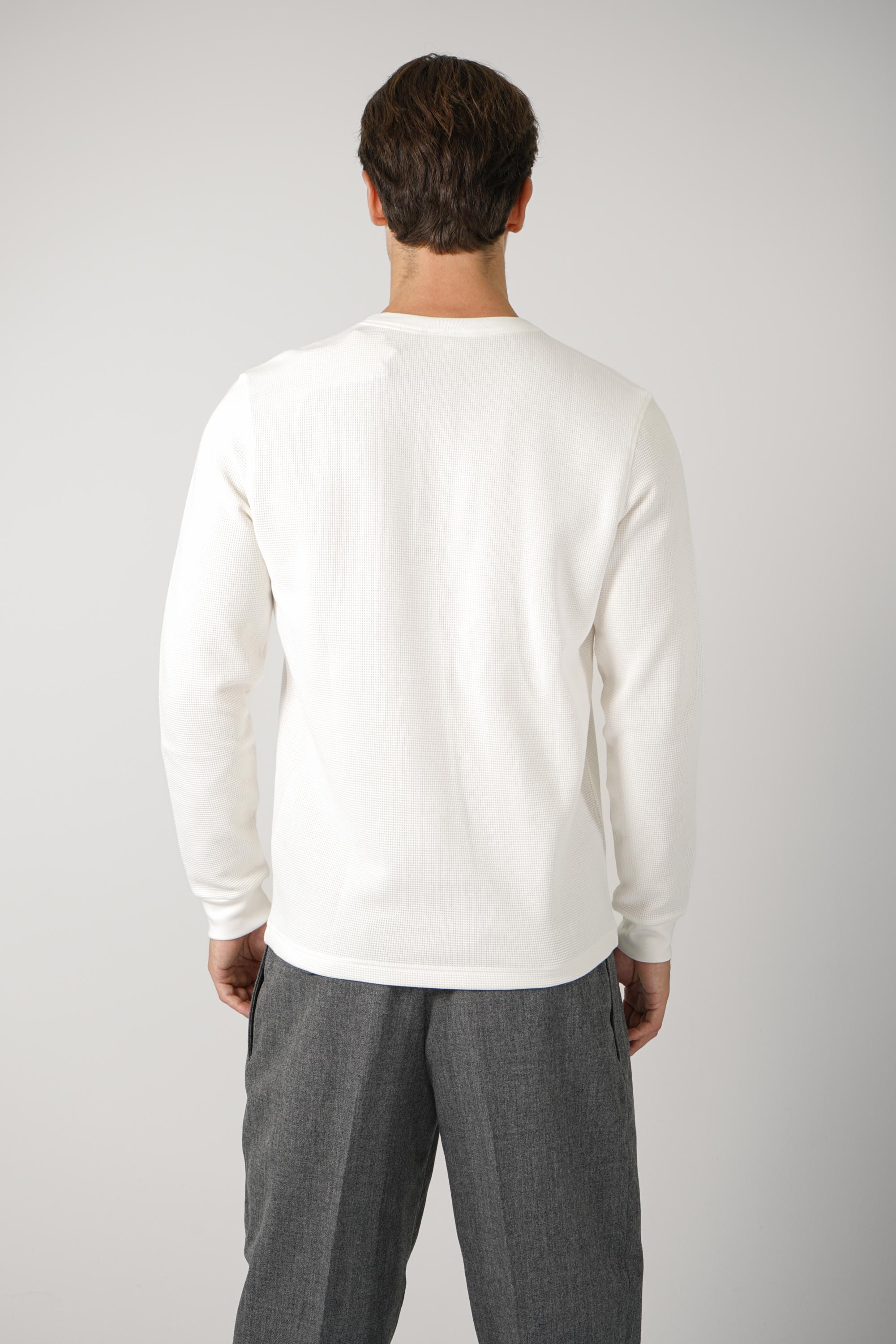 D Mirror Waffle Longsleeve T-Shirt – Off White