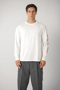 Slogan Longsleeve T-Shirt – Burgundy