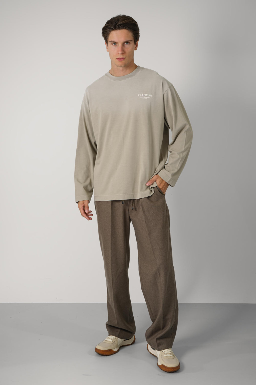 Sound & Design Studio Member Long Sleeve – Washed Beige